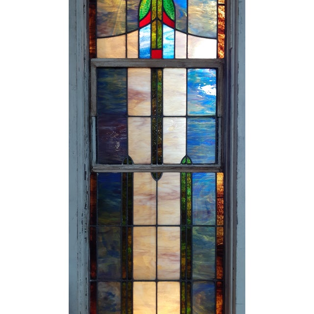 Antique Stained Glass Church Window Chairish