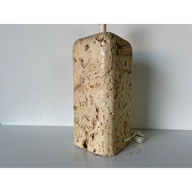 1970s Vintage Samuel Marx - Style Coral Stone Table Lamp/ Sold For Sale - Image 5 of 10