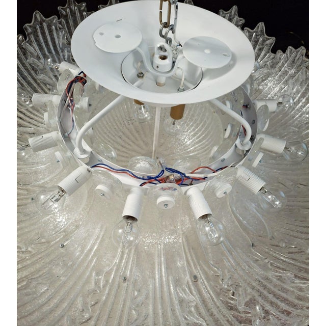 1960s Clear Graniglia Murano Flush Mount For Sale - Image 10 of 10