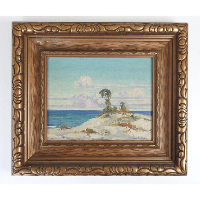 Vintage Charles Worden Bethell California Coastal Landscape Painting For Sale - Image 4 of 4
