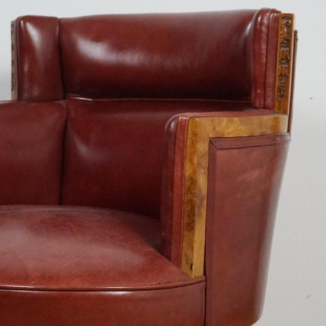 Wood Art Deco Chairs by Harry & Lou Epstein, 1930s, Set of 2 For Sale - Image 7 of 10