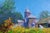 Oil Painting Village Church on a Clear Day Boris Serdyuk For Sale - Image 4 of 8