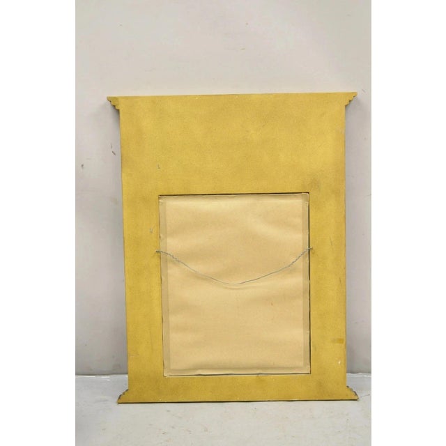 Contemporary Shabby and Chic Italian Tuscan Distress Painted Trumeau Wall Mirror For Sale - Image 9 of 10