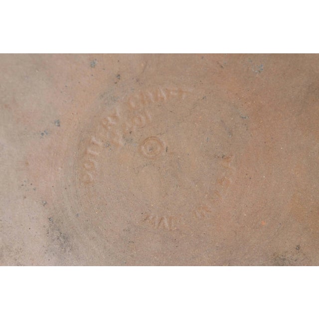 Large Vintage Brown Round Ceramic California Studio Cigar Ashtray Catchall For Sale In Palm Springs - Image 6 of 7