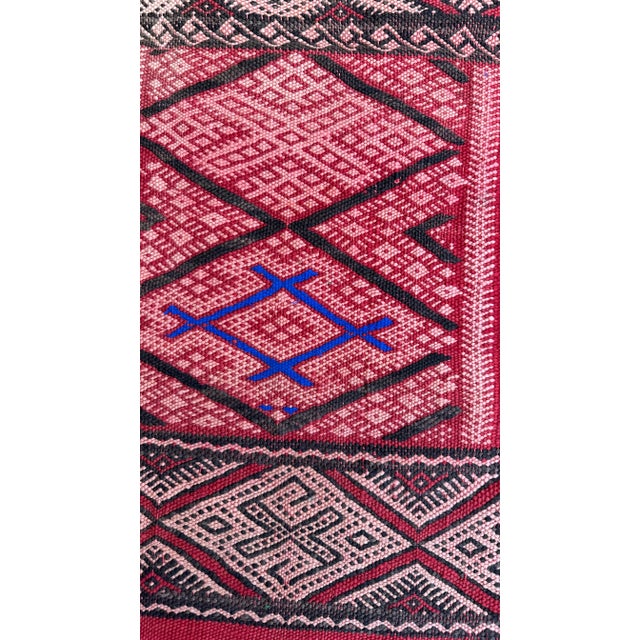 Tribal Moroccan Handmade Kilim Rug - 5'6" X 9'6" Ft For Sale - Image 3 of 9