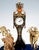 Metal Viennese Glass and Silver Belle Epoque Splendour Clock with Enamel and Gemstones, 1880 For Sale - Image 7 of 16