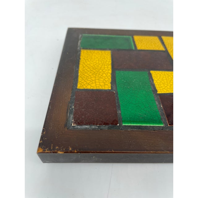 Retro Crazed Tile Trivet For Sale In Greenville, SC - Image 6 of 6