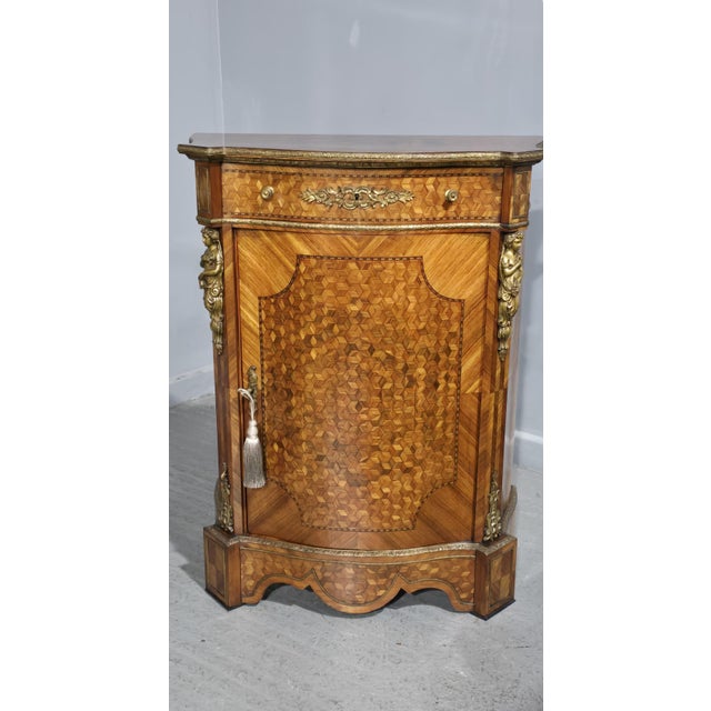 French Serpentine Side Cabinet, 1880s For Sale - Image 3 of 17