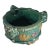 1980s Footed Majolica Planter With Frogs For Sale