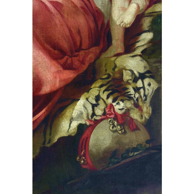 Angelo Granati, Allegory of Bacchus and Euphoria, Oil on Canvas, 1990s, Framed For Sale - Image 4 of 7