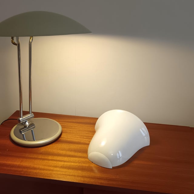 Half-Bell Wall Sconces in Opaline Glass, France, 1970, Set of 2 For Sale - Image 9 of 10