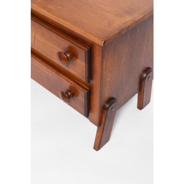 Vintage Chest of Drawers in Oak, 1930s For Sale - Image 4 of 5