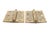 Traditional Pair of Vintage 1.875 X 3 In. Brass Plated Steel Cabinet Door Hinges For Sale - Image 3 of 5