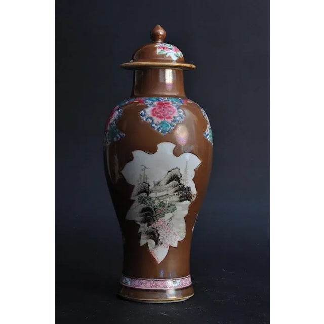 18th Century Chinese Export Batavian Porcelain Vase & Cover For Sale - Image 4 of 10
