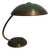 Mid-Century German Desk Lamp with Partly Green Painted Brass Frame by Helo, 1950s For Sale