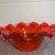Orange Large Mid-Century Blenko Attributed Orange Crackle Glass Bowl For Sale - Image 8 of 10