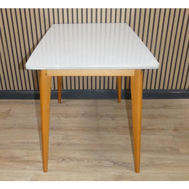 Kitchen Table with Drawer in Formica Wood, 1950s For Sale - Image 6 of 11