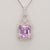 4.5Ct Kunzite Pendant With Earth Mined Diamonds Accents: Slid 14k Gold, 10x8mm For Sale - Image 4 of 8