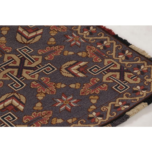 Rug & Kilim Antique Swedish Tapestry With All-Over Geometric & Symbolic Design - Rug & Kilim For Sale - Image 4 of 10