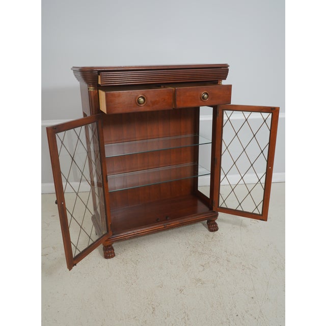 Traditional Lexington Nautica Collection Cherry Display Cabinet For Sale - Image 3 of 18