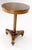 John Widdicomb John Widdicomb Very Fine Burl Wood Round Top Triangle Base Side End Table Stand For Sale - Image 4 of 7
