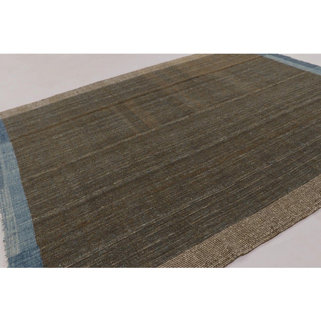 Handwoven in wool and cotton, this 9x12 modern rug is a compelling example of contemporary flatweave design rooted in...