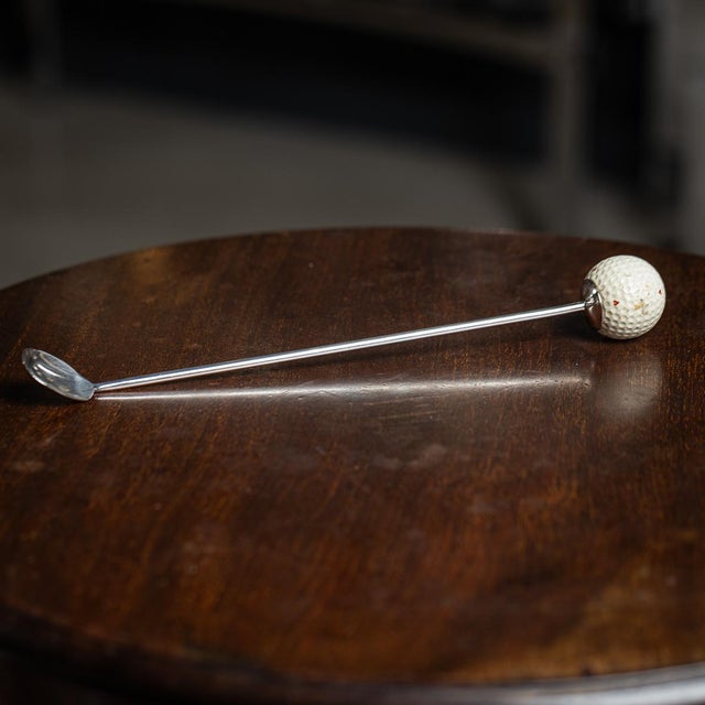 Golf Ball Cocktail Mixing Spoon, 1930s For Sale - Image 11 of 12
