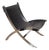 Leather Scissor Chair by Antonio Citterio for Flexform Italia, Circa 1980s For Sale