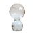 Mid-Century Modern 1980s Post-Modern Studio Nova Art Glass Vase: Double Bubble Design For Sale - Image 3 of 6