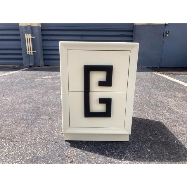 1940's Kittinger Mandarin Greek Key Nightstand For Sale - Image 9 of 12