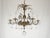 Antique 6 Light Svelte Sparkling Splendid Brass Cut Lead Crystal Chandelier ~ ~ Rewired ~ Restored ~ Rejuvenated ~ Ready to Hang ~ For Sale - Image 12 of 12