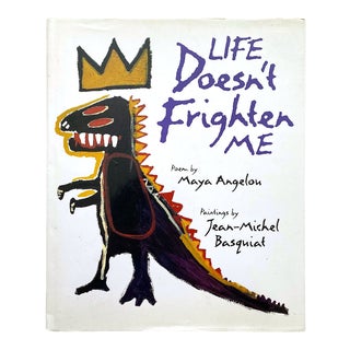 Jean Michel Basquiat & Maya Angelou " Life Doesn't Frighten Me " Vintage 1993 First Edition Pop Art Book For Sale