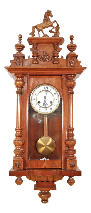 Vintage Wooden Pendulum Clock