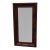 Antique American Empire Flame Mahogany Ogee Wall Mirror 20x30 Wood Backing 1850s For Sale