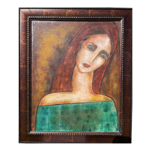 Abstract Portrait "Dreaming" Original Oil Painting by Sonia Gold
