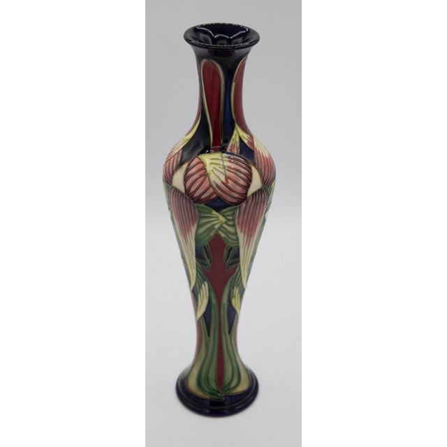 Moorcroft by Philip Gibson Pottery Vase - Trinity Design - 12 1/2" H About the Maker Moorcroft is a celebrated English...