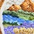 Golden Hour Peaks & Lavender Field - Hand-Embroidered Wall Art For Sale - Image 10 of 14