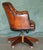 Vintage Tufted Leather Chesterfield Captain's Desk Chair For Sale - Image 11 of 18