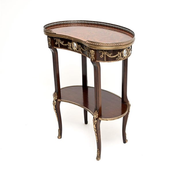 French Kidney Side Table, 1950s For Sale - Image 3 of 12