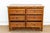 Wood 20th Century Faux Bamboo & Cane 6-Drawer Dresser For Sale - Image 7 of 10