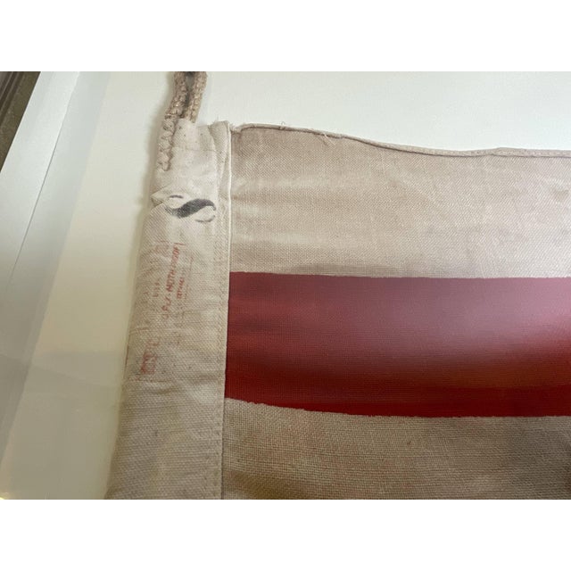 Red Nautical Signal Flag Of The Numeral “8” Eight For Sale - Image 8 of 8