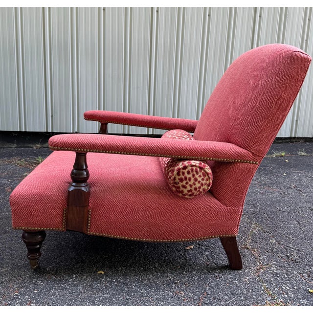 Traditional George Smith Edwardian Chair For Sale - Image 3 of 11