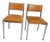 Set of Skai and Chrome Chairs, 1970 For Sale