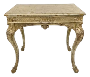 1960s Turner MFG Co Gilt Center Table Curated by Turtle and Crane - Maison Jansen Style