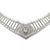 This is a magnificent V shape collar necklace, it is crafted from 14k white gold with a fine polished finish, The front...