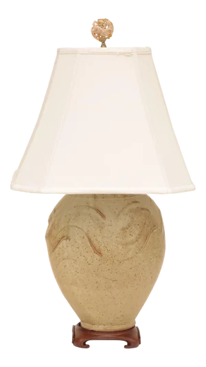 Asian Stoneware Studio Pottery Table Lamp