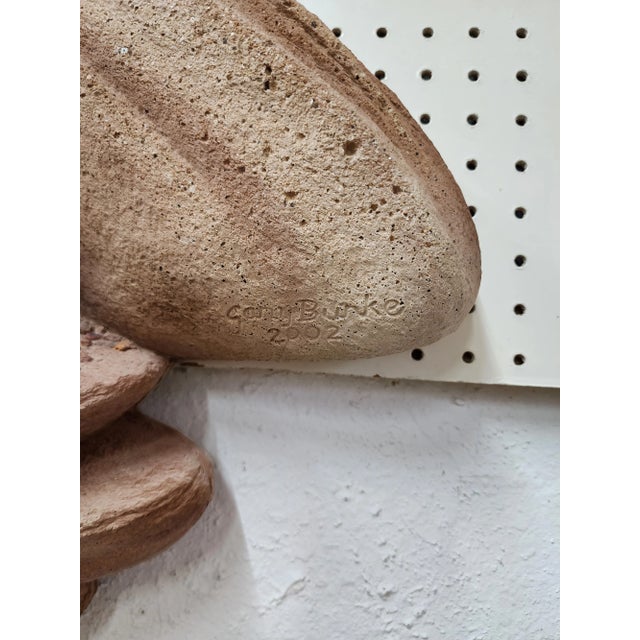 Mid-Century Style 3D Sculptural Wall Landscape With Rocks and Quails For Sale - Image 4 of 11