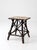 Black Antique Adirondack Twig Table With Floral Cloth Top For Sale - Image 8 of 13