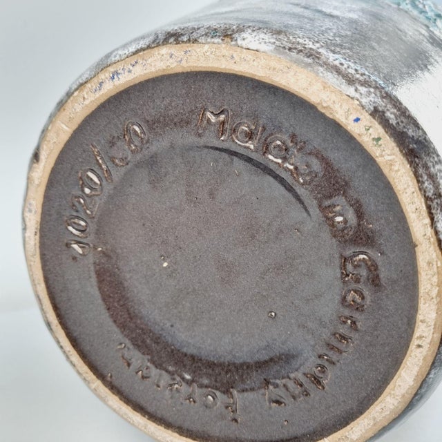 Large Vintage German Ceramic Floor Vase, 1970s For Sale - Image 10 of 14