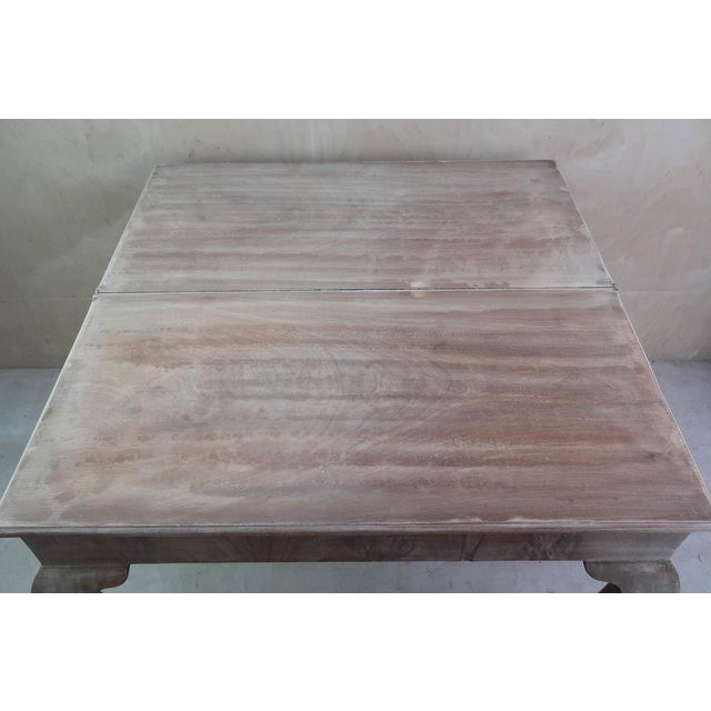 Gray Small Antique Bleached Side Table with Claw and Ball Feet, 1800 For Sale - Image 8 of 11